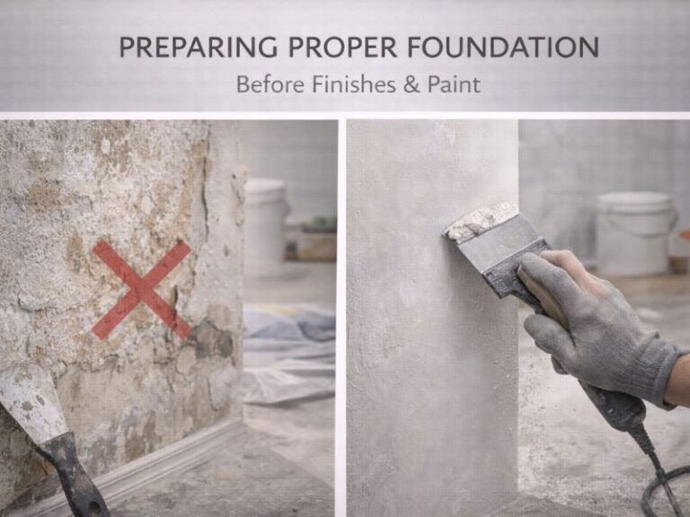 הכנת תשתית נכונה לפני גמרים וצבע