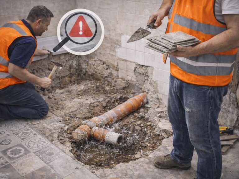 התחלת שיפוץ בלי בדיקה של מצב האינסטלציה​