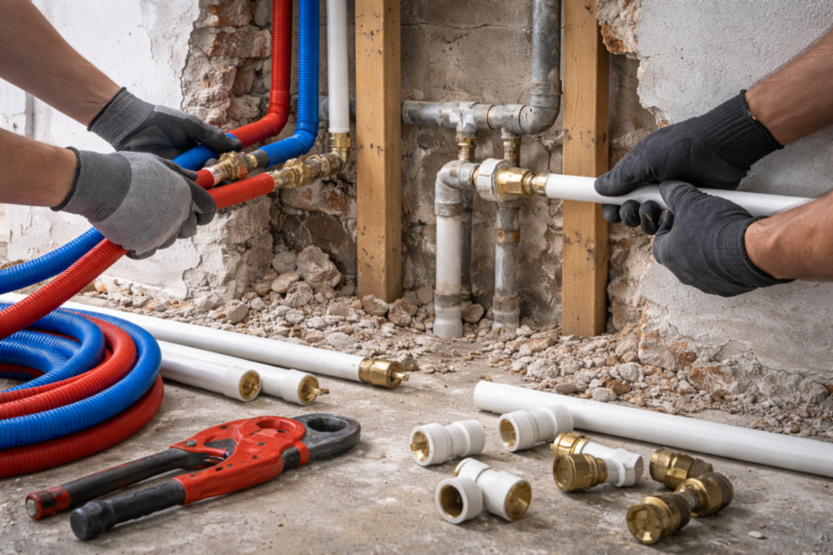 שיפוץ אינסטלציה החלפת צנרת לחדשה