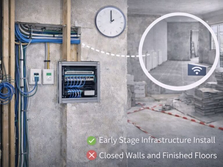 תזמון נכון של עבודות תקשורת בשיפוץ