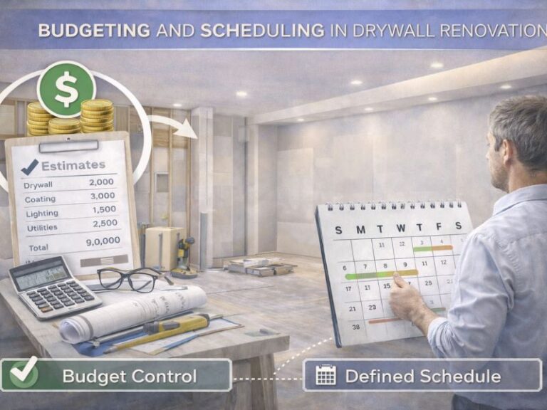 תקציב ולוחות זמנים בשיפוץ גבס