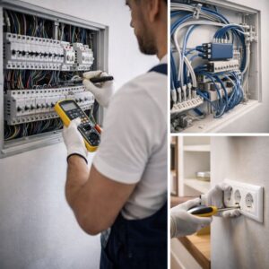 התקנה של חשמל ותקשורת בבית